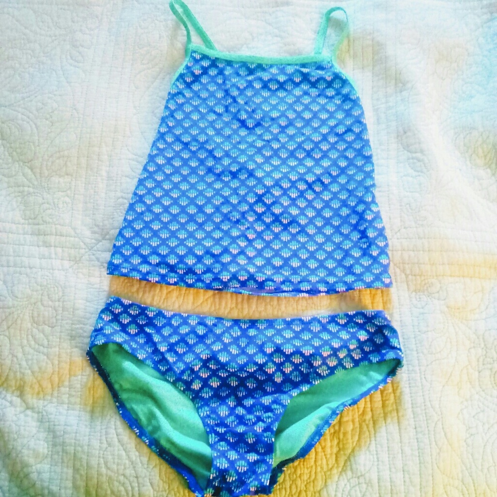 Cute Blue Tankini